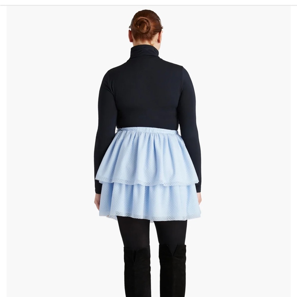 Hill House Clara Tulle Skirt in Powder Blue - Picture 6 of 14